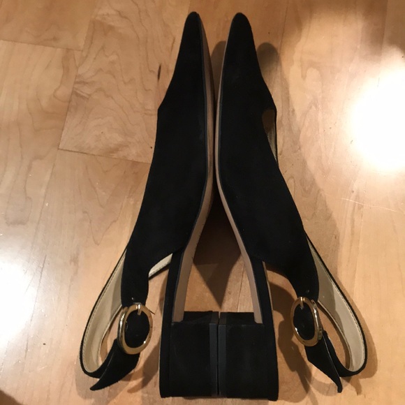 Sole Society Black Suede Sling Back - Picture 5 of 7